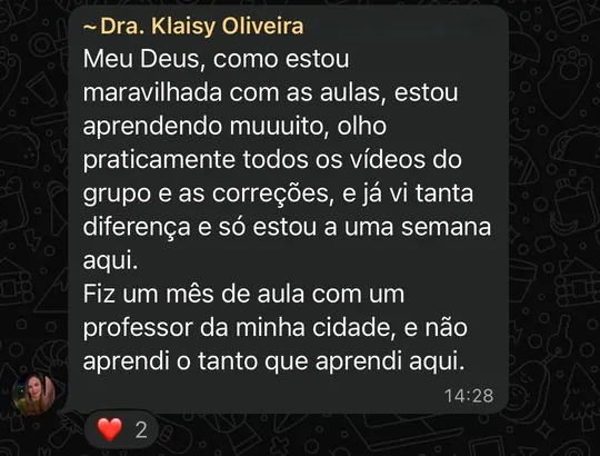 Depoimento de aluno da Luana Lopes 1