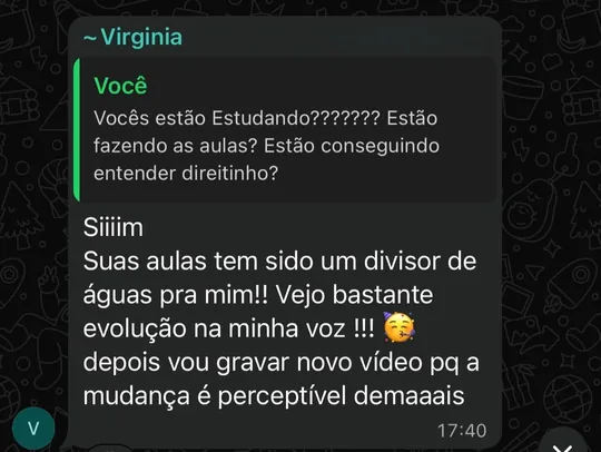 Depoimento de aluno da Luana Lopes 2