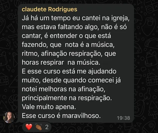 Depoimento de aluno da Luana Lopes 5
